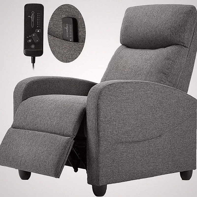 Massage Recline Chair with Padded Seat and Massage Backrest Ergonomic Sofa