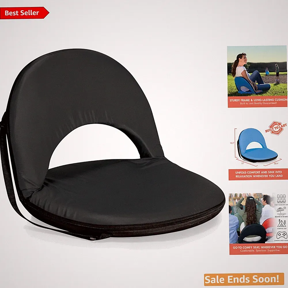 Oniva Portable Reclining Stadium Seat - 6 Positions & High Density Foam Comfort